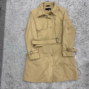 Tan trench coat